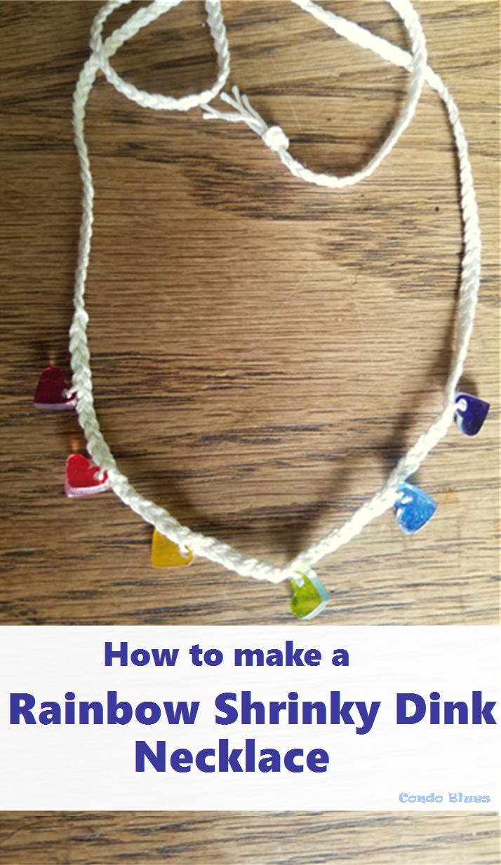 Condo Blues: How to Make a Braided Rainbow Shrinky Dink Necklace